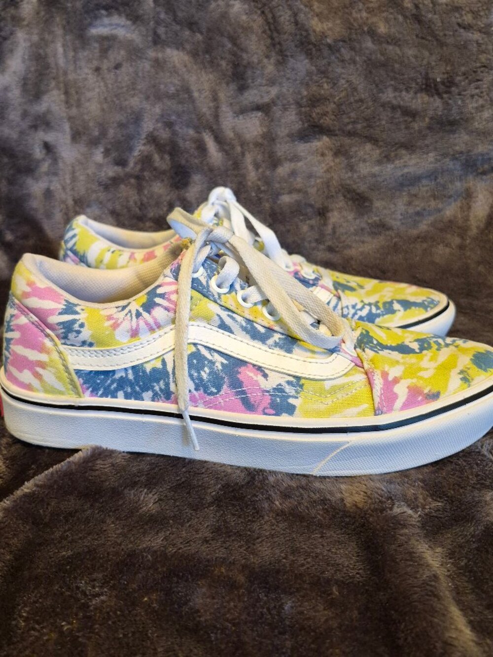 Vans Ward Psychedelic Tie Dye Size 6.50Men 8Women's Skate Shoes